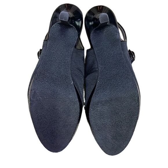 Liz Claiborne Women’s 6.5 Mary Jane Style Black 2” Heels with Front Buckles - Picture 6 of 16